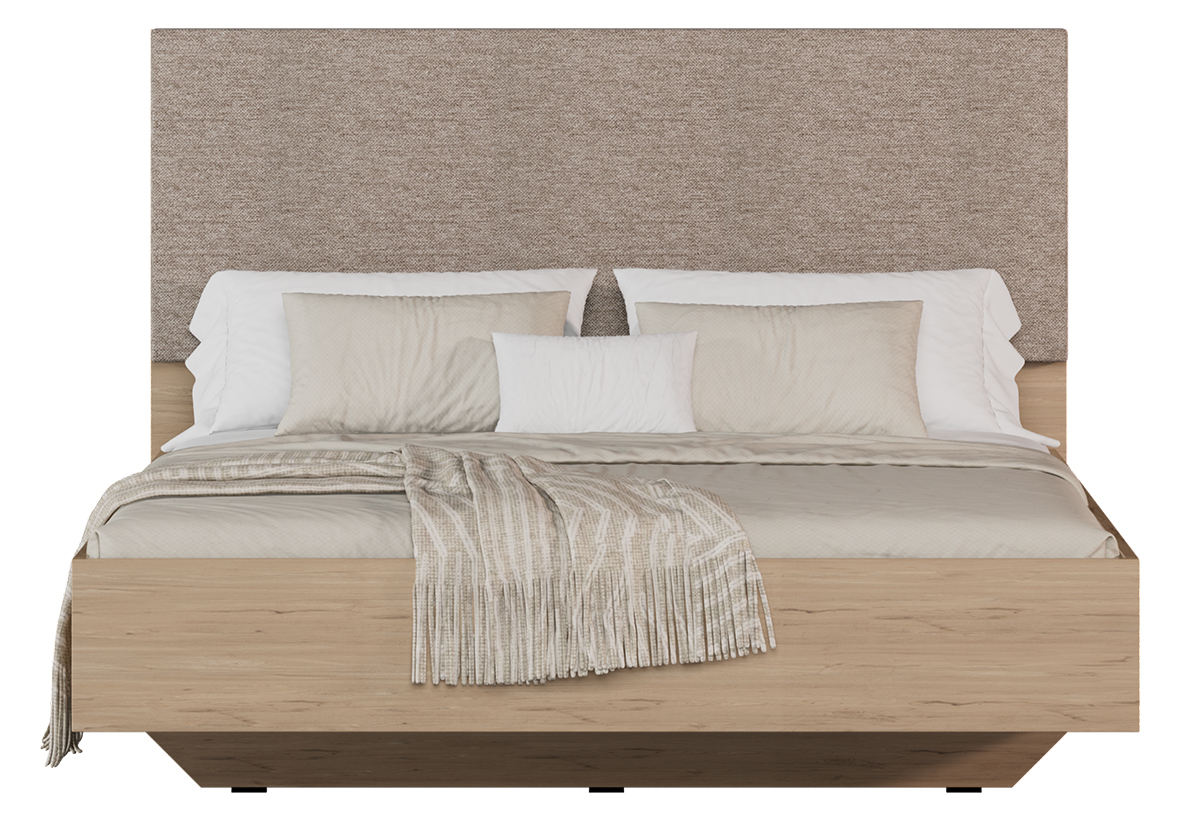 Απεικονίζεται το διπλό κρεβάτι.